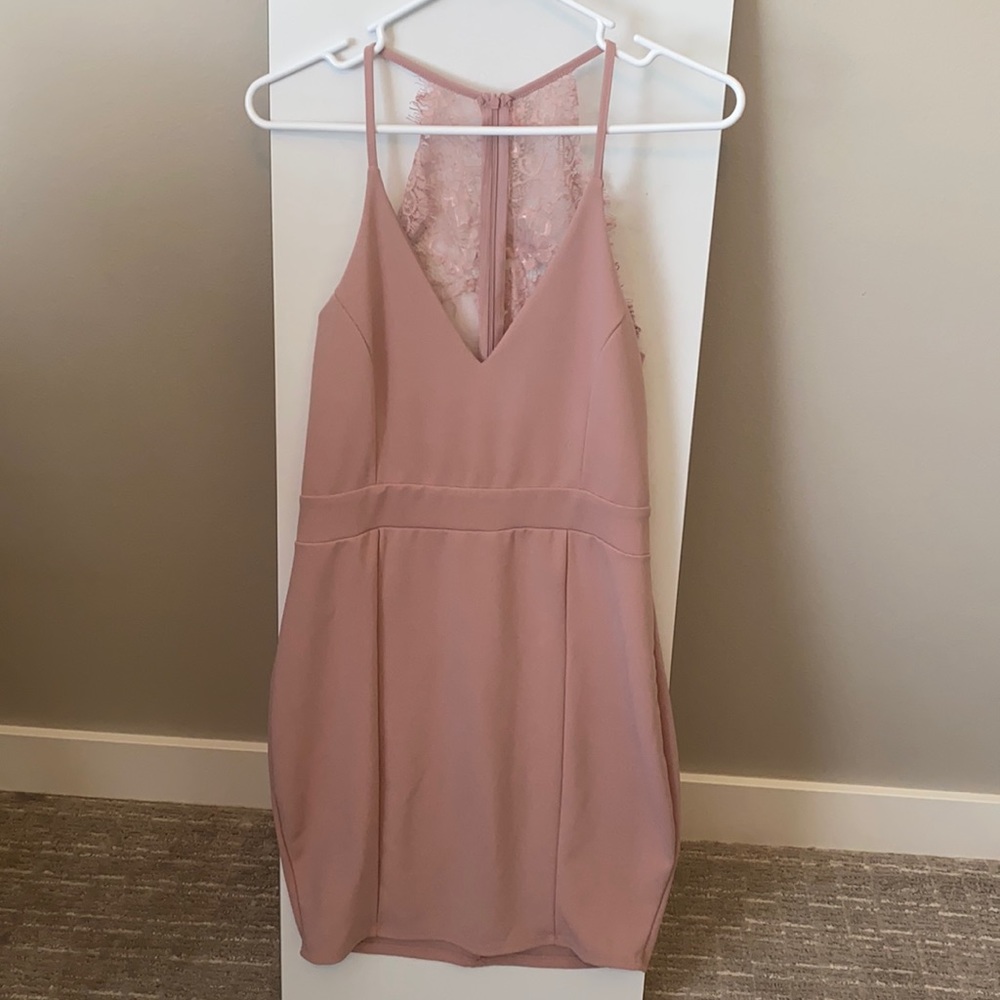 Pink cocktail dress